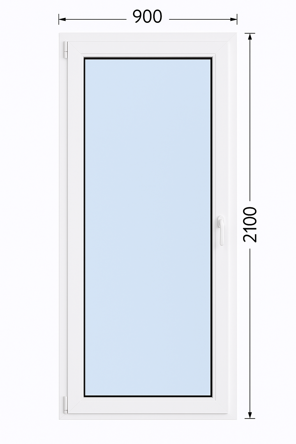 Drzwi Tarasowe RU PCV 900 x 2100