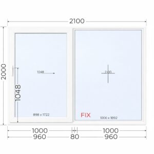 Drzwi przesuwne Smart Slide PCV 2000 x 2100 mm
