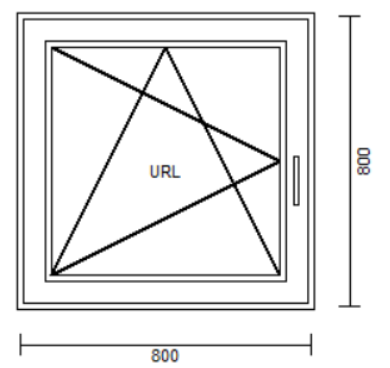 Okno PCV 900 x 900 mm RU trzyszybowe Veka Softline 82 MD - obrazek 2