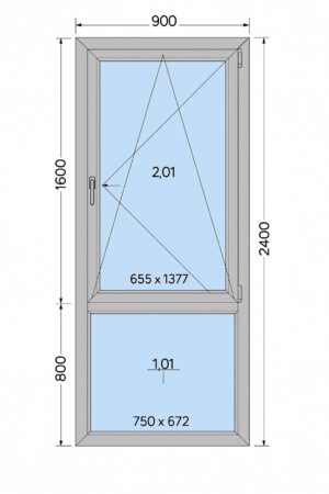 Okno Aluminiowe Aluprof MB-104 PASSIVE 1750 x 1390 mm