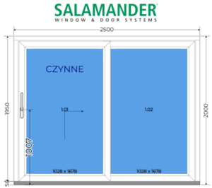 Drzwi Przesuwne Salamander HST 2500 x 2000 mm